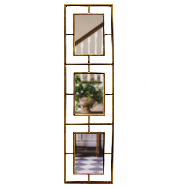 Triple Panel Wall Mirror, 36 Inches