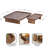 Risecroft Elevated Ribbed Two-Piece Tray Set