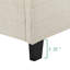 Lit plateforme capitonné et capitonné avec structure durable, mousse confortable et tissu adapté aux familles pour un sommeil réparateur-1118903827-1118903824