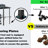 Outdoor Grill Gazebo, Hardtop BBQ Gazebo With UV-Resistant Polycarbonate Roof & Storage Hooks For Patio, Lawn, Garden-112604533