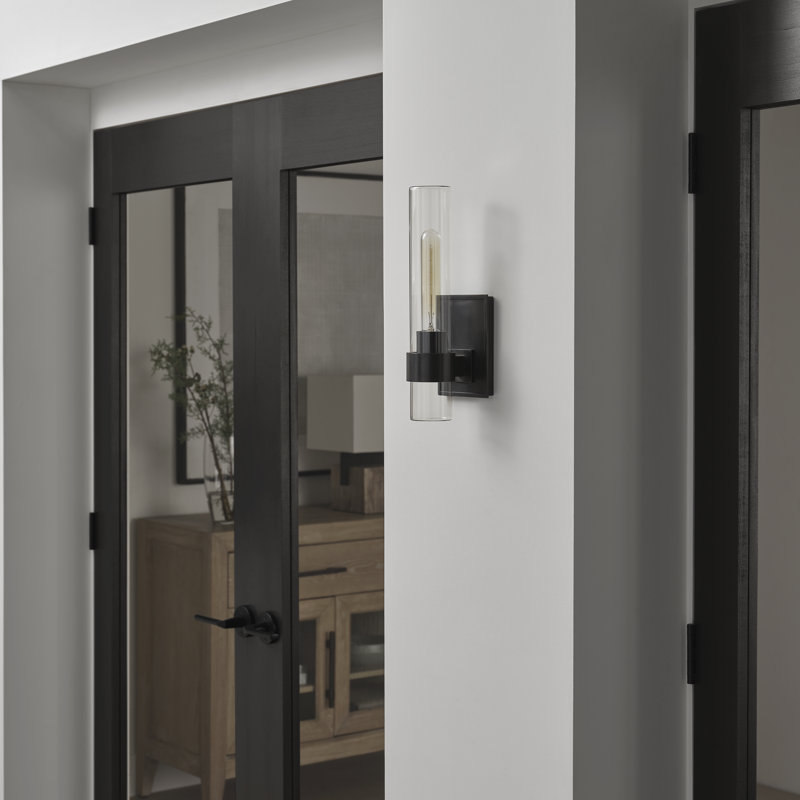 Ian K. Fowler Presidio Outdoor Sconce, Polished Nickel, 14" H x 4.75" W x 4.75" D