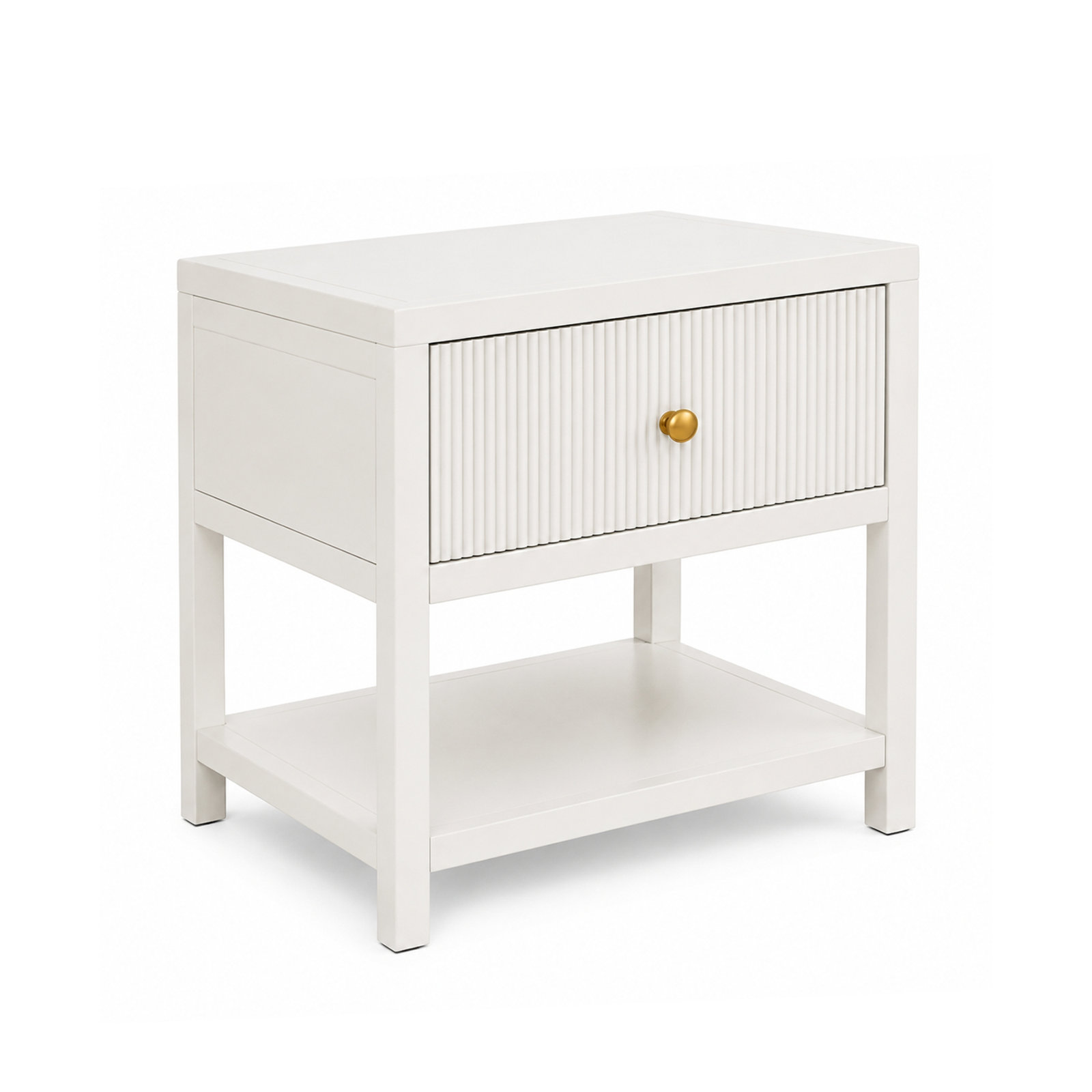 19'' W Solid Wood + MDF Nightstand