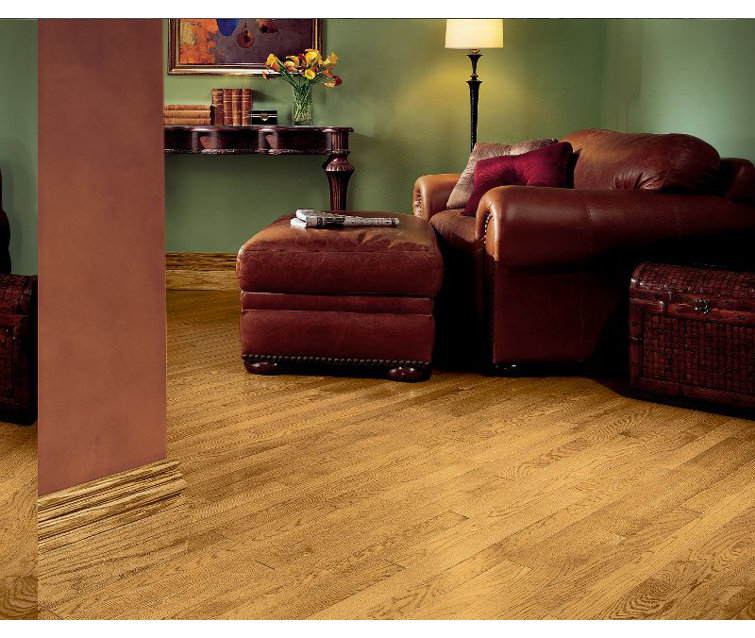Oak 3/4" Thick x 2-1/4" Wide x Varying Length Solid Hardwood Flooring