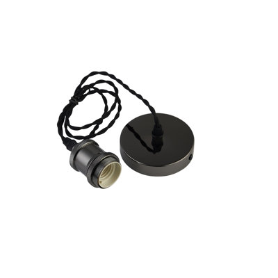 Poughkeepsie Braided Wire Suspension Bulb Holder and Ceiling Rose
