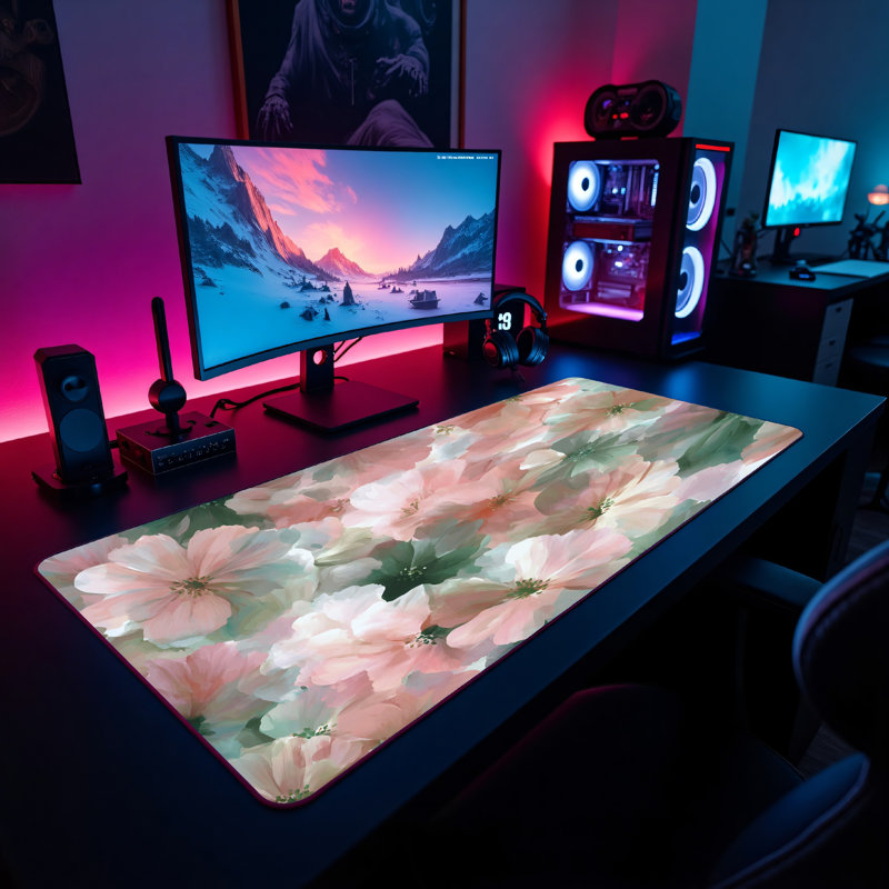 Polyester Desk Pad, 14.4x12.1
