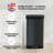 Glad Step Trash Can, Soft Close Lid Bin with Odor Protection, 20 Gallon, Pewter-119932378-119932375