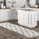 Twinar Geometric Hand Knotted Wool Off White/Dark Gray Shag Area Rug