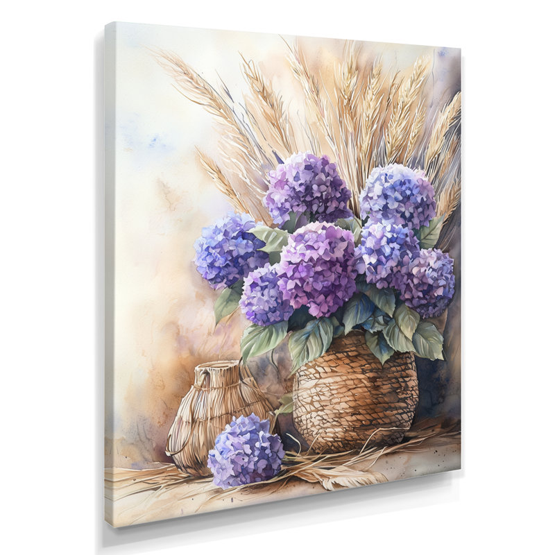 Everett - Floral Wall Art Prints, Toile tendue, Ne s’applique pas, H 32 po x l 24 po