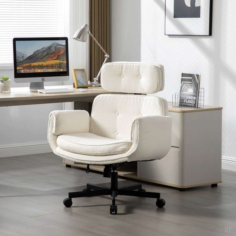 Fauteuil de bureau Criss, Tissu, Ivory