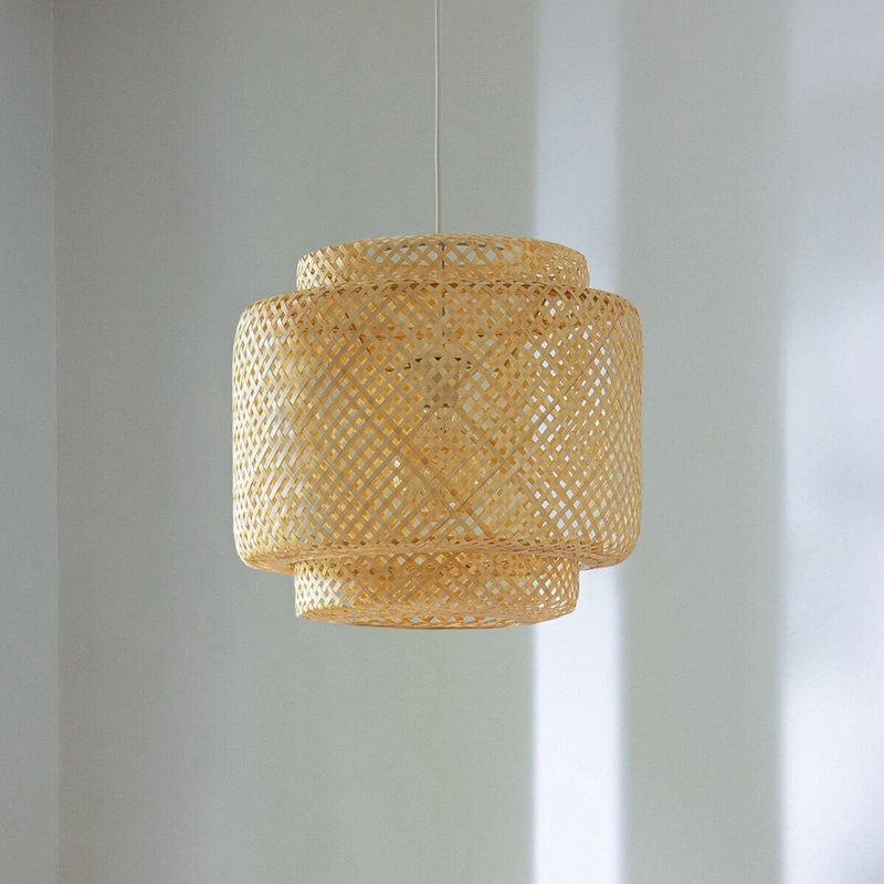 Sarnia 1 - Light Brown Drum Pendant