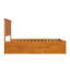 Lit plateforme en bois massif avec pied de lit et lit gigogne Maud-107447973