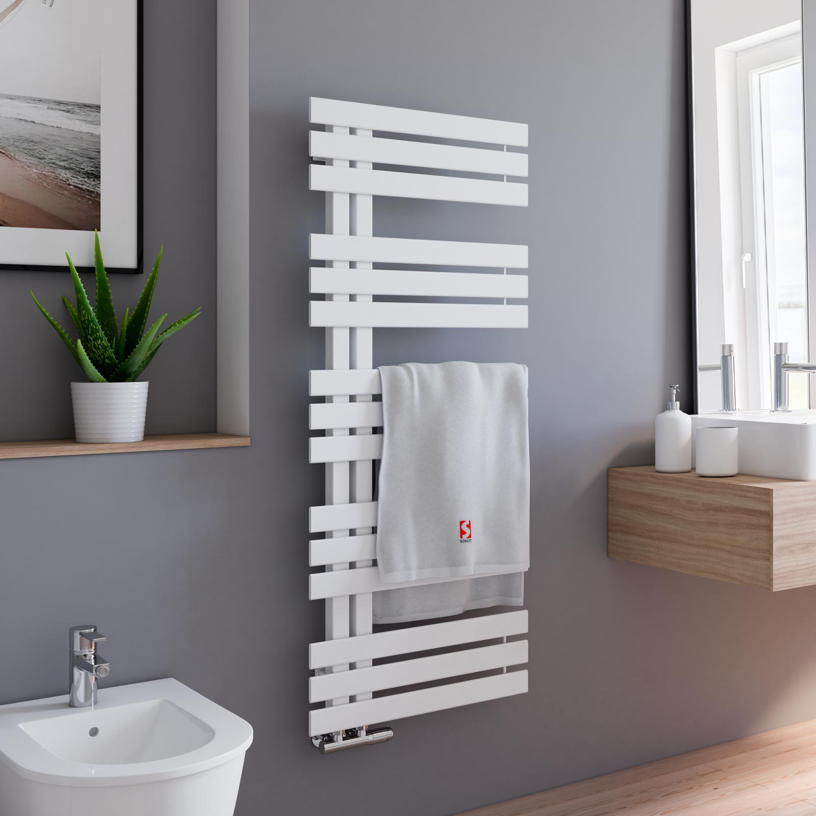 Schulte Designer Towel Rail Hot Water Heated Towel Rails Wayfair.co.uk
