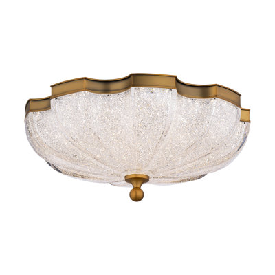 Cupola 1 Light Crystal LED Flush Mount
