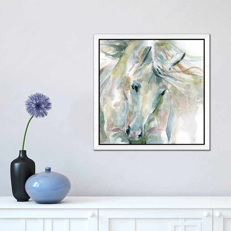 Exuberant Spirit by Carol Robinson - Painting on Canvas, White Framed, 66.04 cm H x 66.04 cm W