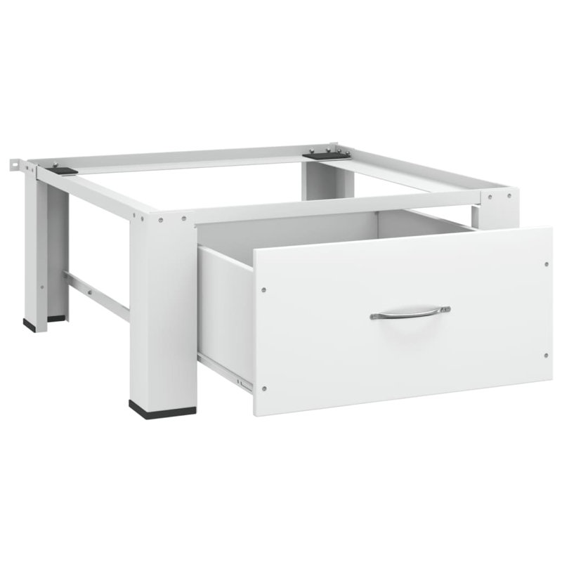 Lavabo piédestal avec tiroir blanc 27,2 po x 27,2 po x 12,8 po