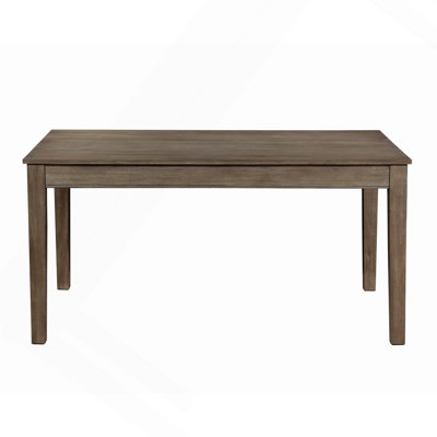 Table de salle à manger en fil de fer brun brossé avec 2 tiroirs cachés