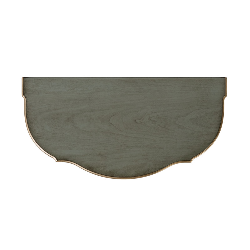 Ashby Demilune Console Table with Storage, Pastel Green