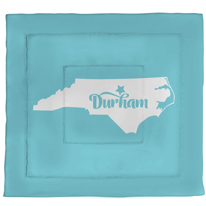Modern & Contemporary Polyester Percale Comforter, Queen Comforter, Teal