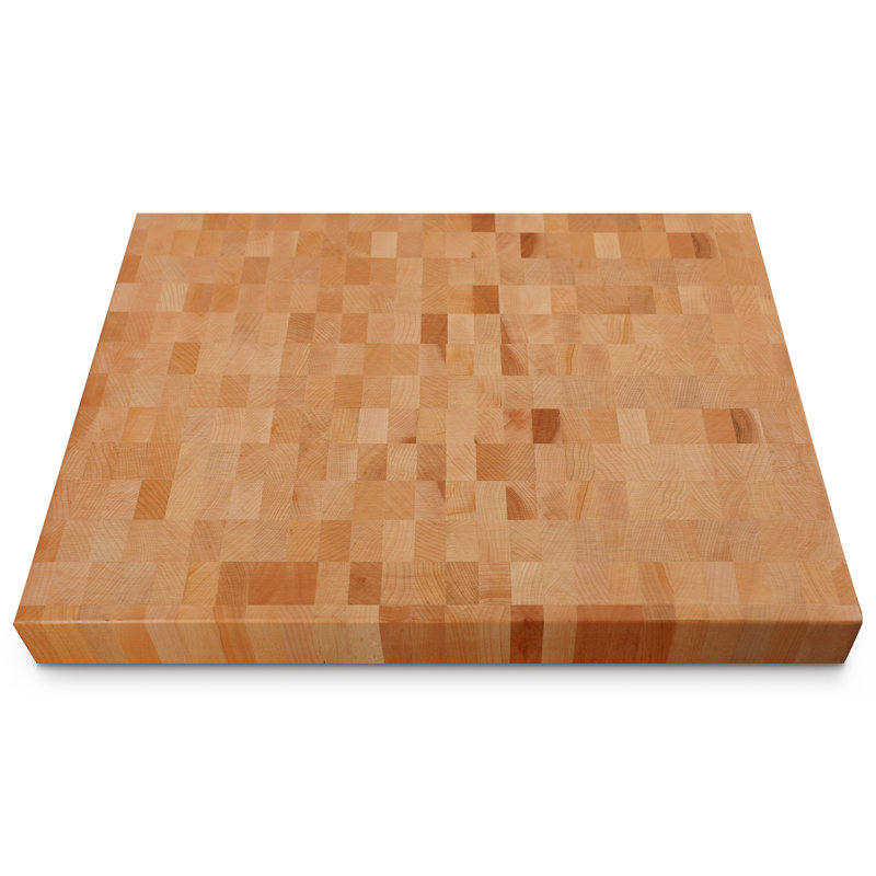 CONSDAN Cutting Board, USA Grown Hardwood, Butcher Block Hard Maple with Invisible Inner Handle