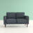 51.6" Linen Square Arm Loveseat-1656689902