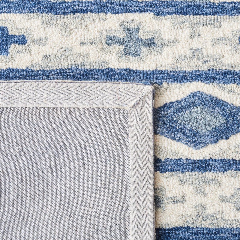 Tapis en laine et en coton touffeté à la main Roslyn, Rectangle 6 pi x 9 pi