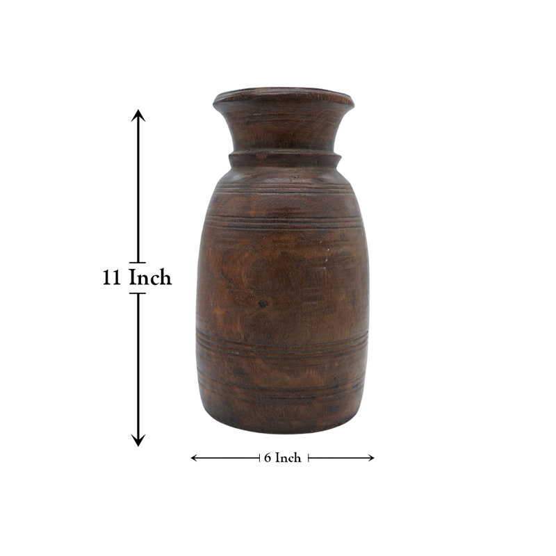  Vase en bois Boho