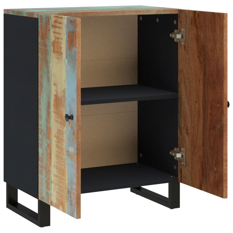 Steinmetz 60 cm W Sideboard, Black/Brown/Blue