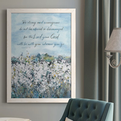 «Be Strong Flower Field», reproduction d'art sur toile