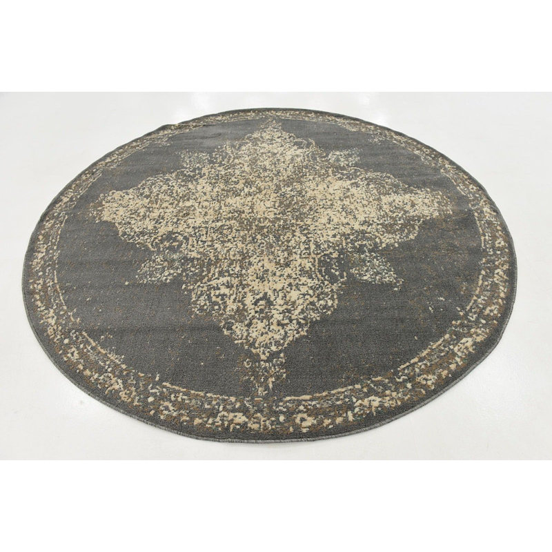 Tobitha Oriental Indoor Rug, Round 8'