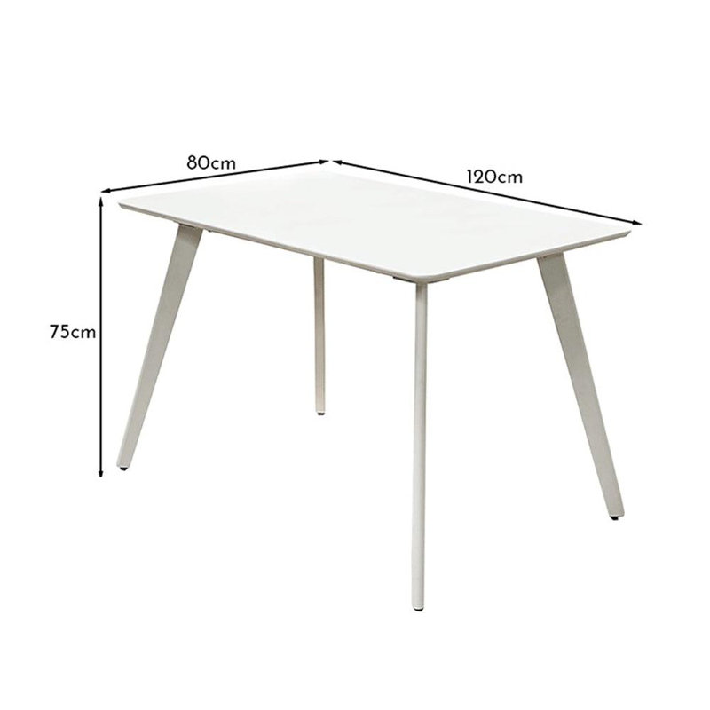 Kayleigh Dining Table, Pure White