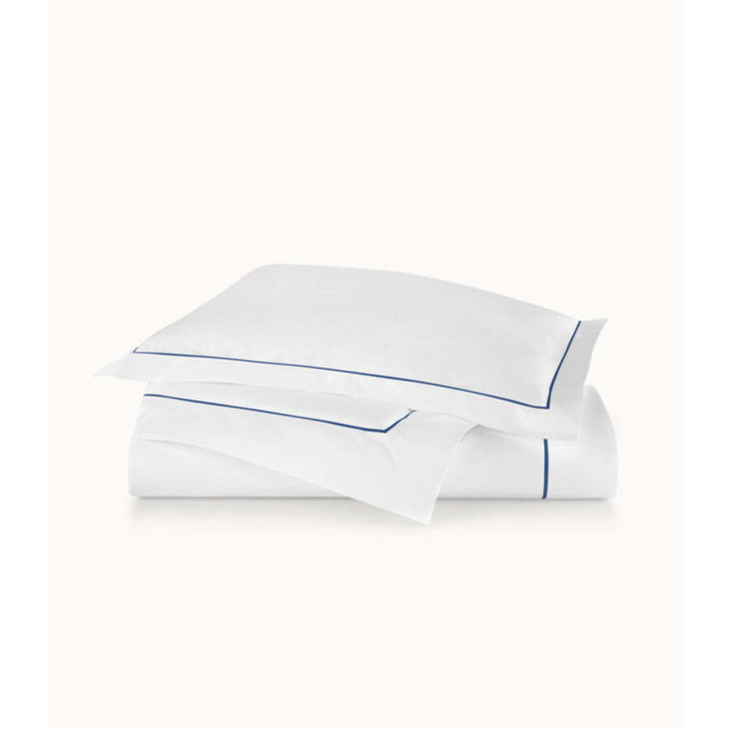 Boutique 100% Cotton Percale Duvet Cover, Twin Duvet, White/Platinum