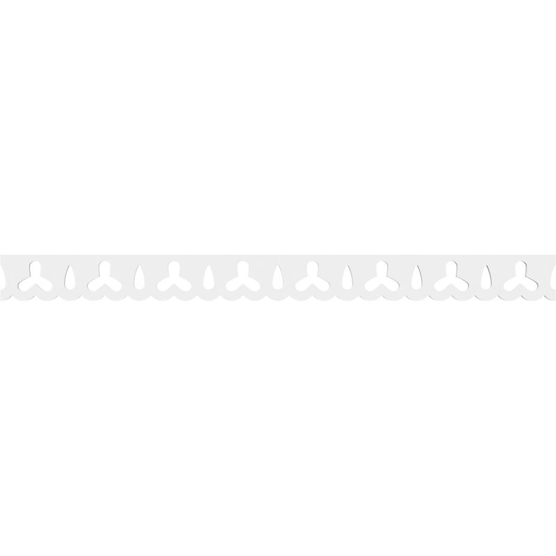 4"H x 5/8"P x 48"L Holland Architectural Grade PVC Running Trim, 4" H x 48" W x 0.63" D