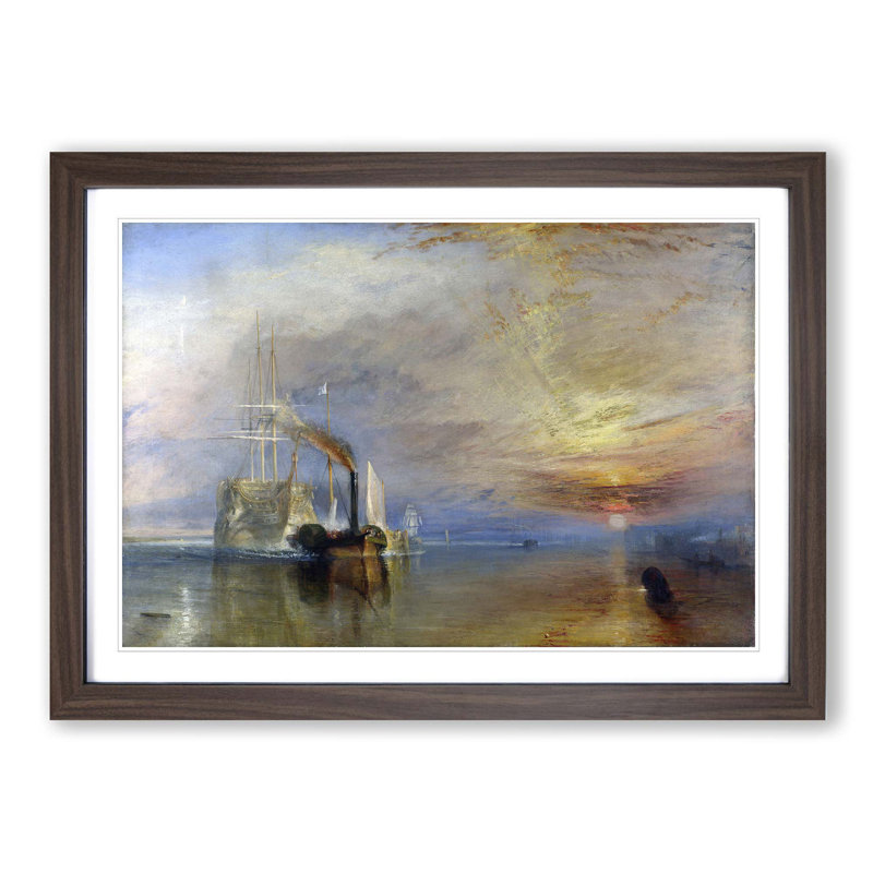 J.M.W. Turner - Single Picture Frame Painting, Walnut