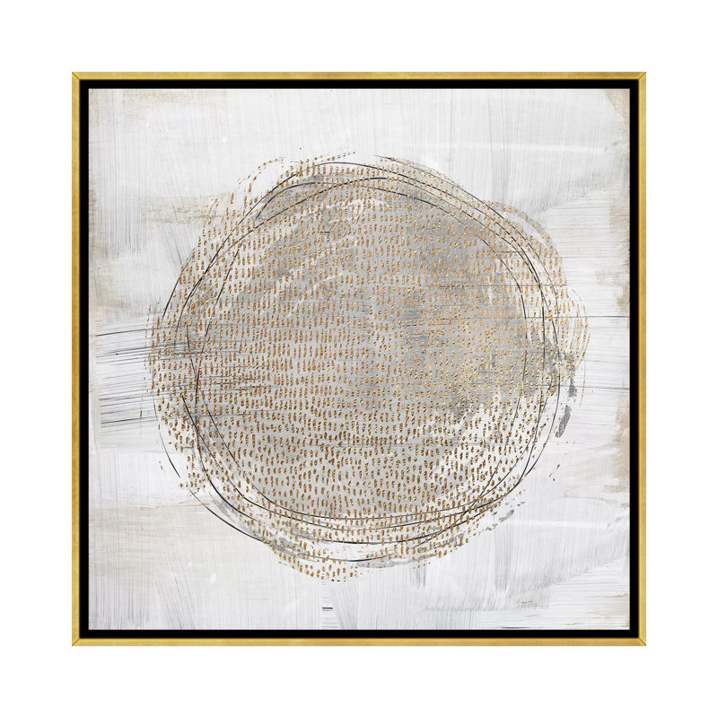 «Deep Motion» par Nikki Chu - impression, Encadrement doré, H 18 po x l 18 po x 1,5 po, Pas de tapis