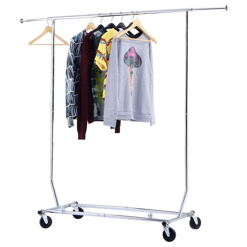 Portant à vêtements robuste sur roulettes Woodbine