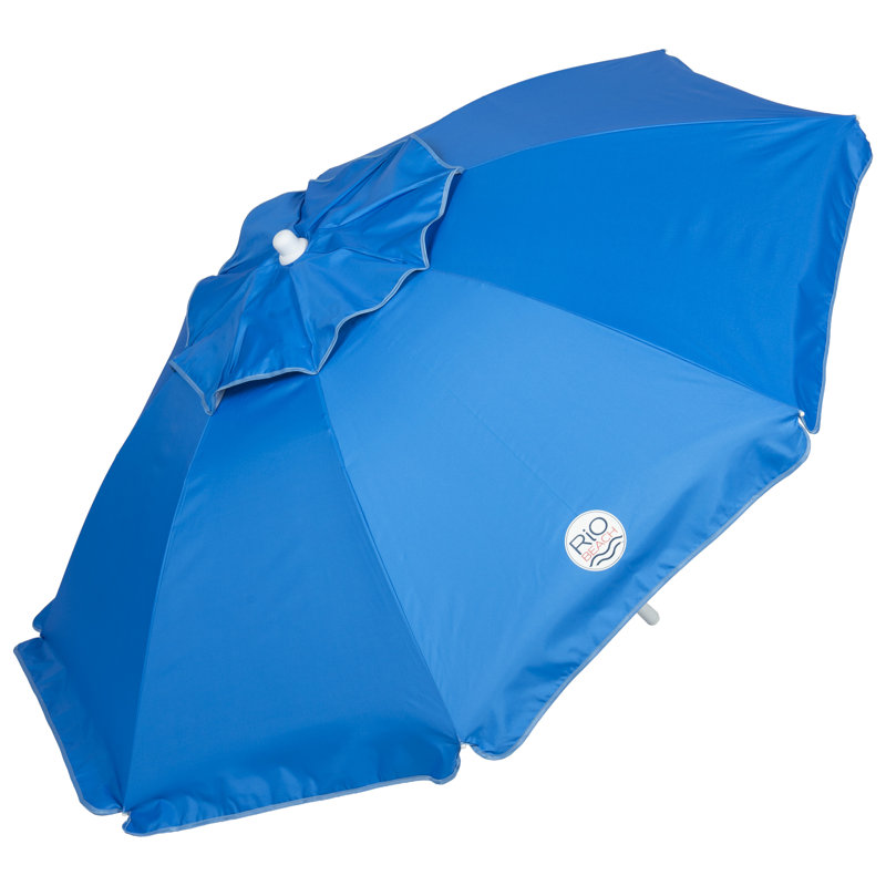 Parasol de plage inclinable 6,5 pi avec ancrage de sable intégré avec sac et pelle (conforme ASTM)