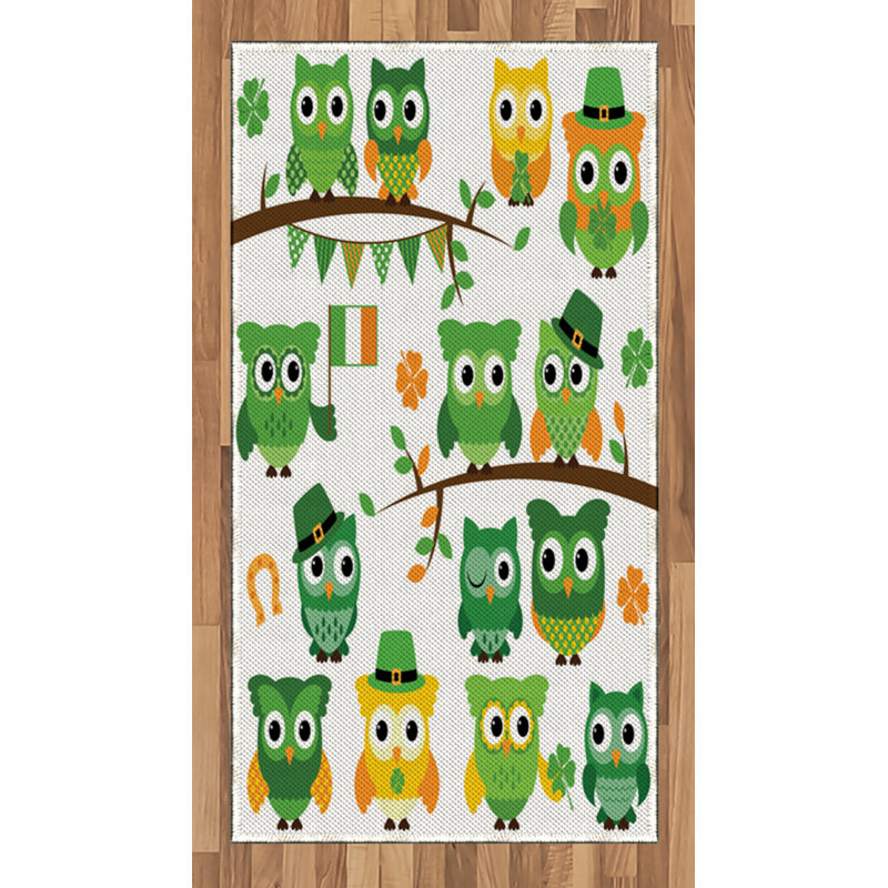 St. Patrick's Day High Density Long Fiber Poly Threads Decorative Area Rug Carpet, Rectangle 2'7" x 5'