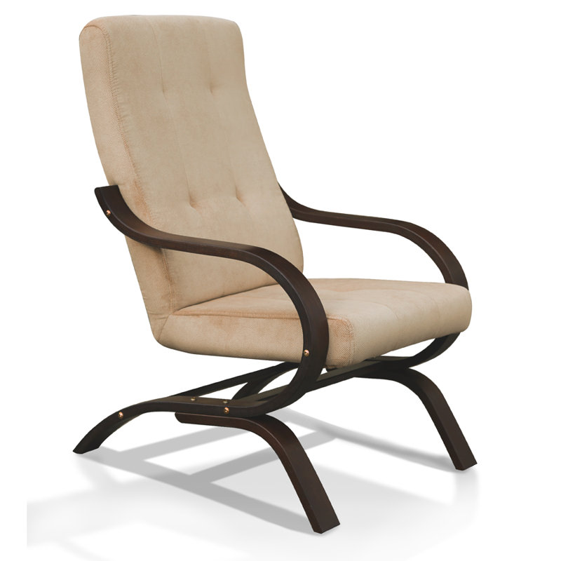Olive Faux Leather Armchair