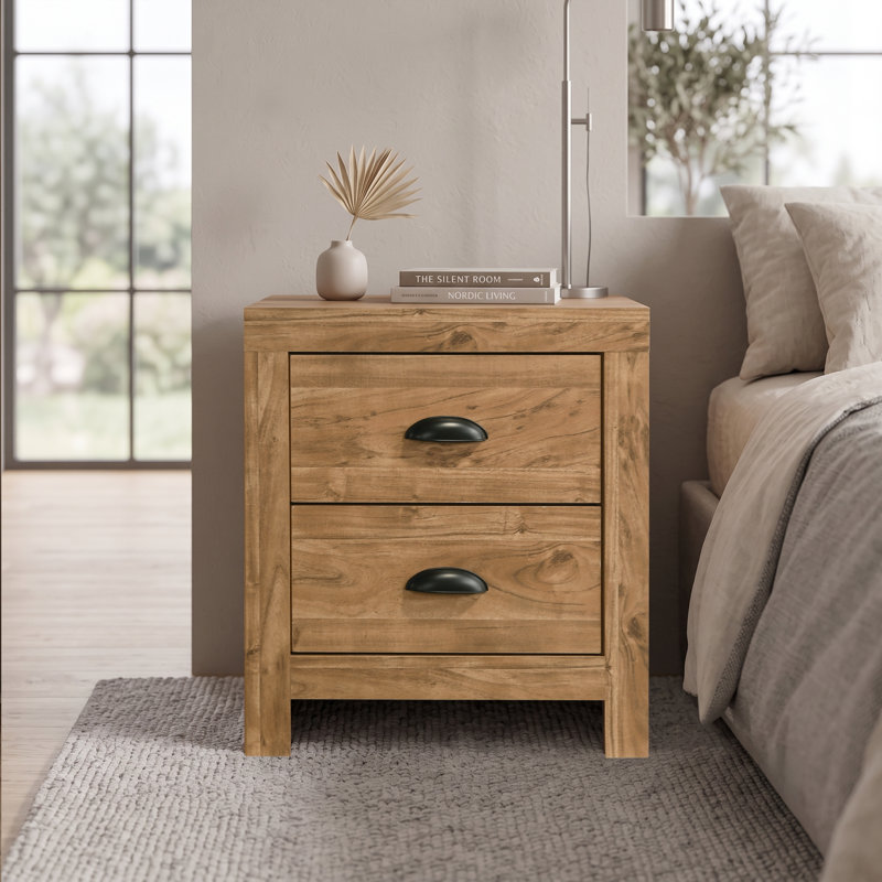 Table de nuit Westbrook Naturel, Naturel