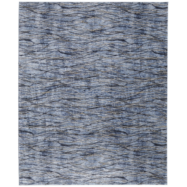 Maxin Modern Abstract, Blue/Ivory/Tan