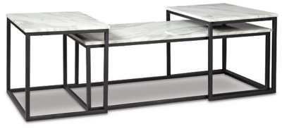 Ensemble de tables basses 3 pièces Antima