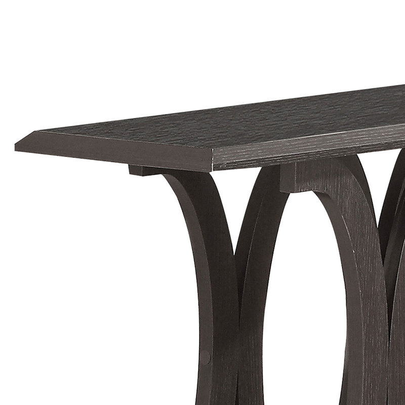Cappuccino Engineered Wood Entryway Console Table
