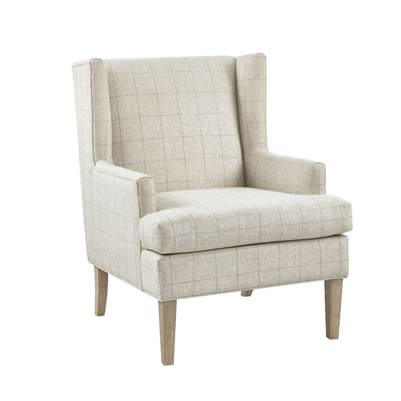 Chaise d'appoint Decker, Bois naturel, Beige