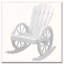 Chaise berçante Adirondack avec accoudoirs à roulettes