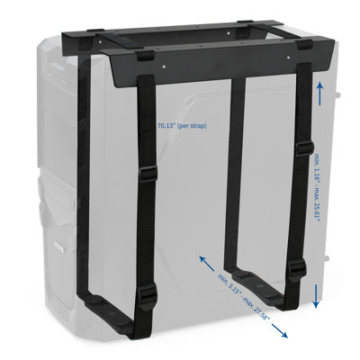 Under Desk Adjustable Strap PC Mount