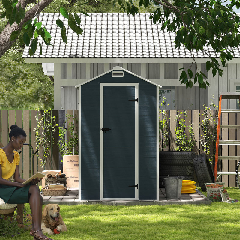 4*8ft Outdoor 0.47" Thick Storage Shed