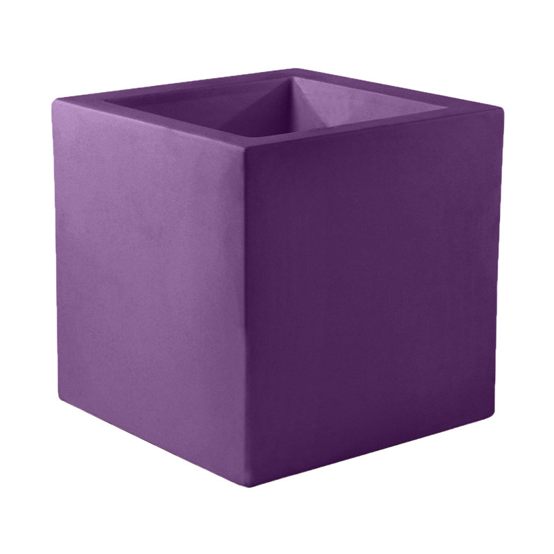 Nano Resin Pot Planter, 4" H x 4" W x 4" D, Taupe