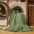 Machine Washable Solid Green Area Rug-783601317