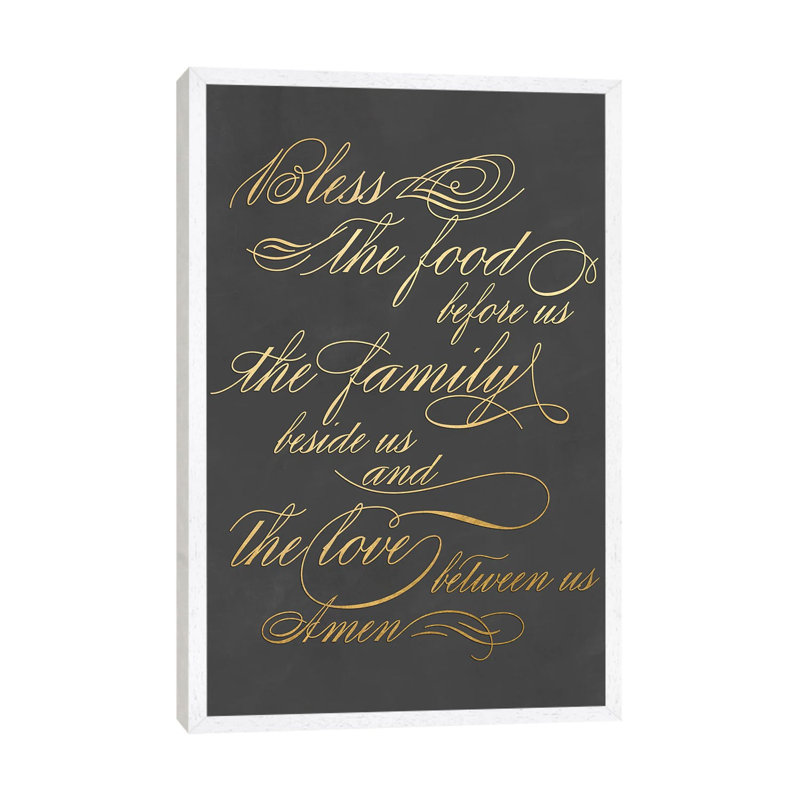 Blessing 1 Piece Wall Art on Canvas, 101.6 cm H x 66.04 cm W, White Framed