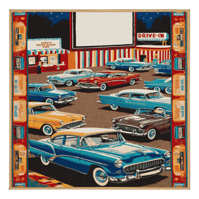 Machine Washable Transportation Brown Area Rug